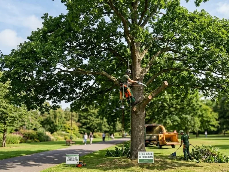 Crown raising to lift the lower canopy clear of a driveway on an Auckland property